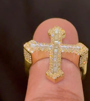 
              10K SOLID YELLOW GOLD 1.25 CARAT REAL DIAMOND ENGAGEMENT RING WEDDING PINKY BAND
            