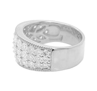 
              2.36 CARAT CERTIFIED LAB GROWN DIAMONDS STERLING SILVER RHODIUM PLATED ENGAGEMENT WEDDING RING
            