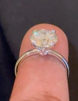 
              10K WHITE GOLD 3.75 CARAT CERTIFIED LAB GROWN DIAMONDS RING
            