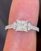
              14K WHITE GOLD 2 CARAT PRINCESS LAB GROWN DIAMONDS ENGAGEMENT WEDDING RING
            