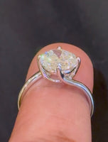 
              10K WHITE GOLD 3.16 CARAT CERTIFIED LAB GROWN DIAMONDS RING
            