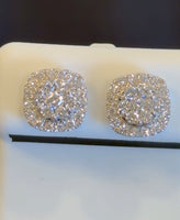 
              .92 CARAT CERTIFIED LAB GROWN DIAMONDS 10 MM STERLING SILVER RHODIUM PLATED STUDS EARRINGS
            