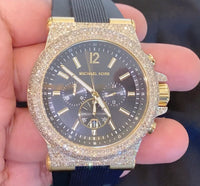 
              6.75 CARAT REAL DIAMOND MICHAEL KORS STAINLESS STEEL 48 MM WATCH
            