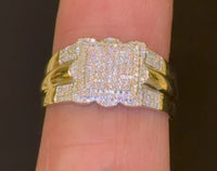 
              10K YELLOW GOLD .35 CARAT MEN DIAMOND WEDDING BAND BRIDAL ENGAGEMENT RING PINKY
            