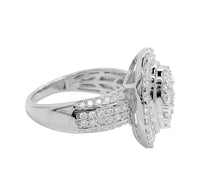 
              1.67 CARAT CERTIFIED LAB GROWN DIAMONDS STERLING SILVER RHODIUM PLATED ENGAGEMENT WEDDING RING
            