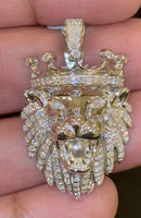 
              1.44 CARAT CERTIFIED LAB GROWN DIAMONDS STERLING SILVER 1.50 INCHES LION HEAD PENDANT
            