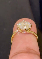 
              10K YELLOW GOLD 3.19 CARAT CERTIFIED LAB GROWN DIAMONDS RING
            