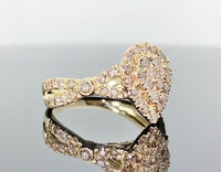 
              10K YELLOW GOLD 1.10 CARAT WOMEN REAL DIAMOND ENGAGEMENT RING WEDDING BRIDAL
            