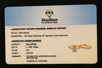
              14K YELLOW GOLD 4.08 CARAT CERTIFIED LAB GROWN DIAMONDS ENGAGEMENT RING WEDDING BAND BRIDAL SET
            