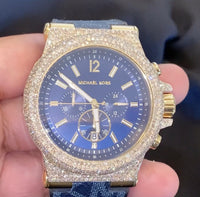 
              6.75 CARAT REAL DIAMOND MICHAEL KORS STAINLESS STEEL 48 MM WATCH
            