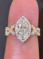 
              14K YELLOW GOLD 2.37 CARAT CERTIFIED LAB GROWN DIAMONDS ENGAGEMENT WEDDING RING
            