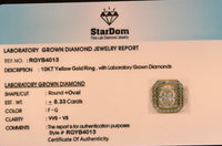 
              10K YELLOW GOLD 8.33 TCW 3.50 CARAT CENTER OVAL CERTIFIED LAB GROWN DIAMONDS RING
            