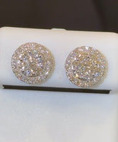 
              1.03 CARAT CERTIFIED LAB GROWN DIAMONDS 10 MM STERLING SILVER RHODIUM PLATED STUDS EARRINGS
            