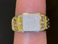 
              10K YELLOW GOLD .50 CARAT MEN DIAMOND WEDDING BAND BRIDAL ENGAGEMENT RING PINKY
            