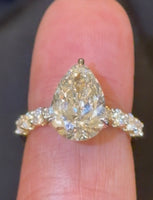 
              14K YELLOW GOLD 5.26 CARAT CERTIFIED LAB GROWN DIAMONDS ENGAGEMENT WEDDING RING
            