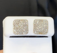 
              10K YELLOW GOLD 1.75 CARAT 11 MM 100% GENUINE DIAMONDS MENS/WOMENS EARRING STUDS
            