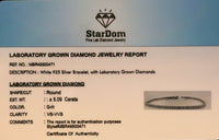 
              5.09 CARAT CERTIFIED LAB GROWN DIAMONDS STERLING SILVER 8 INCHES 2.5 MM TENNIS BRACELET
            