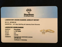 
              14K YELLOW GOLD 4.50 CARAT CERTIFIED LAB GROWN DIAMONDS ENGAGEMENT RING WEDDING BAND BRIDAL SET
            