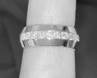 
              10K WHITE GOLD 1.10 CARAT NATURAL DIAMOND WEDDING BAND BRIDAL ENGAGEMENT RING
            
