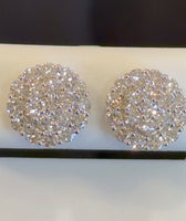 
              1.88 CARAT CERTIFIED LAB GROWN DIAMONDS 11 MM STERLING SILVER RHODIUM PLATED STUDS EARRINGS
            