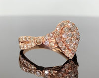 
              10K ROSE GOLD 1.10 CARAT WOMEN REAL DIAMOND ENGAGEMENT RING WEDDING BRIDAL
            