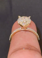 
              10K YELLOW GOLD 3.49 CARAT CERTIFIED LAB GROWN DIAMONDS RING
            