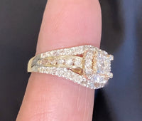 
              10K YELLOW GOLD 1.75 CARAT WOMEN REAL DIAMOND ENGAGEMENT RING WEDDING BRIDAL
            