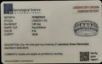 
              14K WHITE GOLD 1.97 CARAT CERTIFIED LAB GROWN DIAMONDS RING
            