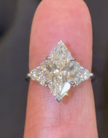
              14K WHITE GOLD 4.67 CARAT CERTIFIED LAB GROWN DIAMONDS ENGAGEMENT WEDDING RING
            