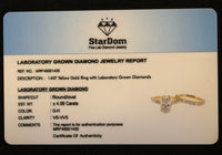 
              14K YELLOW GOLD 4.59 CARAT CERTIFIED LAB GROWN DIAMONDS ENGAGEMENT RING WEDDING BAND BRIDAL SET
            