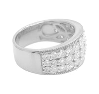 
              2.36 CARAT CERTIFIED LAB GROWN DIAMONDS STERLING SILVER RHODIUM PLATED ENGAGEMENT WEDDING RING
            