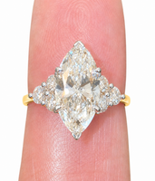 
              14K YELLOW GOLD 4.77 CARAT CERTIFIED LAB GROWN DIAMONDS ENGAGEMENT WEDDING RING
            
