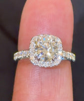 
              14K WHITE GOLD 2.37 CARAT CERTIFIED LAB GROWN DIAMONDS ENGAGEMENT WEDDING RING
            