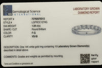 
              14K WHITE GOLD 1.04 CARAT CERTIFIED LAB GROWN DIAMONDS RING BAND
            