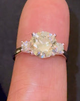 
              10K WHITE GOLD 3.55 CARAT CERTIFIED LAB GROWN DIAMONDS RING
            