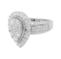 
              1.67 CARAT CERTIFIED LAB GROWN DIAMONDS STERLING SILVER RHODIUM PLATED ENGAGEMENT WEDDING RING
            