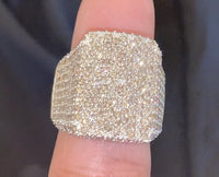 
              10K YELLOW GOLD 6 CARAT MENS REAL DIAMOND ENGAGEMENT WEDDING PINKY RING BAND
            