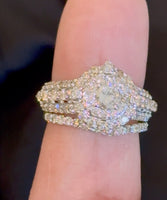 
              10K YELLOW GOLD 2.50 CARAT NATURAL DIAMOND ENGAGEMENT RING WEDDING BAND BRIDAL SET
            
