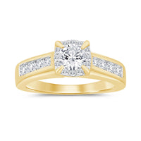 
              10K YELLOW GOLD 1.25 CARAT WOMEN NATURAL DIAMOND .40 CARAT CENTER DIAMOND ENGAGEMENT RING WEDDING RING BRIDAL
            
