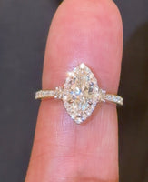 
              14K YELLOW GOLD 1.61 CARAT CERTIFIED LAB GROWN DIAMONDS ENGAGEMENT WEDDING RING
            