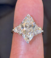 
              14K YELLOW GOLD 4.77 CARAT CERTIFIED LAB GROWN DIAMONDS ENGAGEMENT WEDDING RING
            