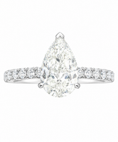 
              14K WHITE GOLD 1.91 CARAT CERTIFIED LAB GROWN DIAMONDS ENGAGEMENT WEDDING RING
            