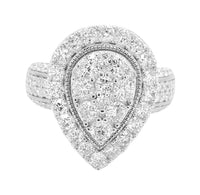 
              1.67 CARAT CERTIFIED LAB GROWN DIAMONDS STERLING SILVER RHODIUM PLATED ENGAGEMENT WEDDING RING
            