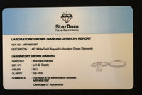 
              14K WHITE GOLD 4.62 CARAT CERTIFIED LAB GROWN DIAMONDS ENGAGEMENT RING WEDDING BAND BRIDAL SET
            
