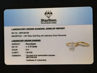
              14K YELLOW GOLD 5.10 CARAT CERTIFIED LAB GROWN DIAMONDS ENGAGEMENT RING WEDDING BAND BRIDAL SET
            