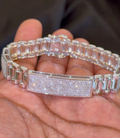 
              3.20 CARAT CERTIFEID LAB GROWN DIAMONDS STERLING SILVER RHODIUM PLATED 8 INCHES 11 MM BRACELET
            