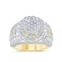 
              10K SOLID YELLOW GOLD 5.75 CARAT REAL DIAMOND ENGAGEMENT RING WEDDING PINKY BAND
            