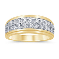 
              10K YELLOW GOLD 1.50 CARAT NATURAL DIAMOND WEDDING BAND ENGAGEMENT RING
            