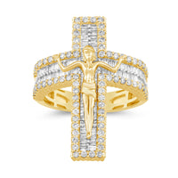 
              10K SOLID YELLOW GOLD 2 CARAT REAL DIAMOND ENGAGEMENT RING WEDDING PINKY BAND
            