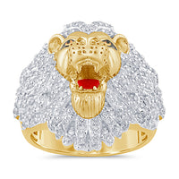 
              10K SOLID YELLOW GOLD 1.50 CARAT REAL DIAMOND ENGAGEMENT RING WEDDING PINKY BAND
            